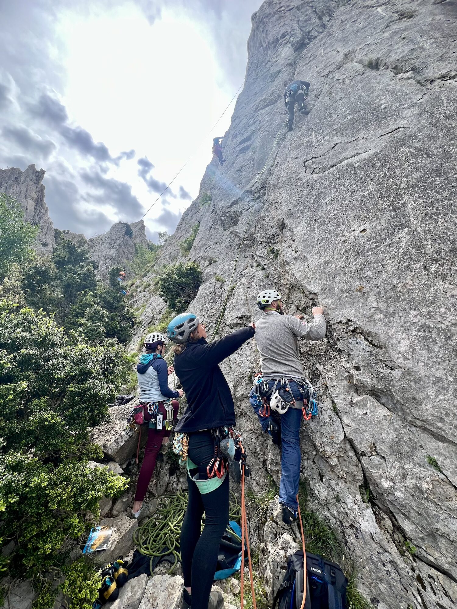 Stage escalade en falaise avec Cordévasion